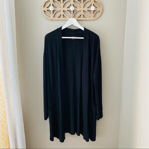 Free Press Open Front Cardigan Black Sz Small